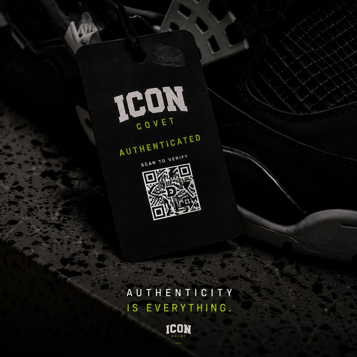 Etiqueta autenticada ICON COVET
